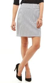  Navy White Check Skirt