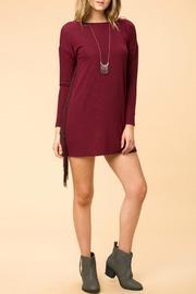  Plum Red Fringe Dress