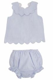  Seersucker Pinafore Set