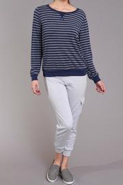  Striped Thermal Sweatshirt