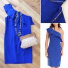  Ruffle Cobalt Dress