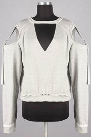  Grey Crosstie Sweater