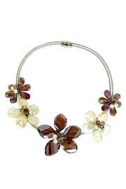  Purple Flower Choker