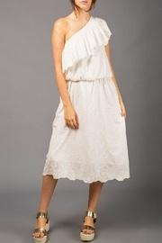  One-shoulder Eyelet Dress
