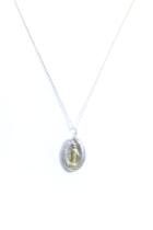  Small Miraculous Medal Necklace - 8.5 Inch Chain