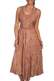  Lace-up Sleeveless Dress