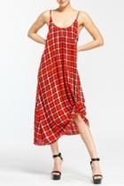  Plaid Camisole Dress