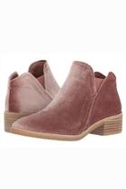  Blush Velvet Booties