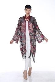 Burnout Fringe Cardigan