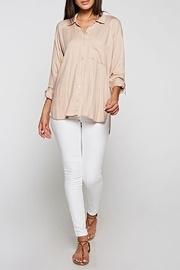  Blush Button Down