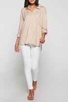  Blush Button Down
