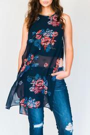  Floral Tunic Top