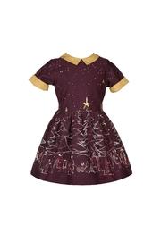 Plum Christmas Trees Dress
