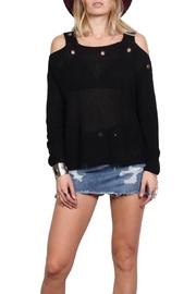  Shoulder Cut Sweater