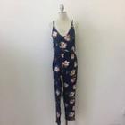  Blue Sleeveless Jumpsuit