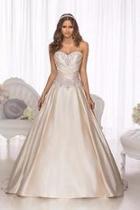  Satin Beaded Gown
