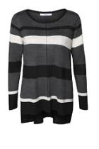  Striped Gray Sweater