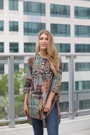  Patchwork Chiffon Tunic