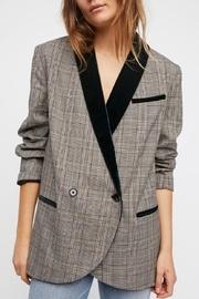  Velvet Trimmed Blazer