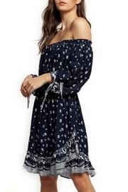  Paisley Off-the-shoulder Dress