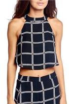  Printed Crop Top