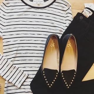  Stripe Crew Neck Top