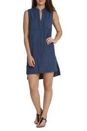  Grid Print Dress
