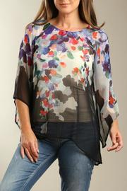  Floral Chiffon Top
