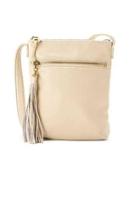  Beige Leather Crossbody