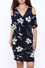  Blue Floral Sheath Dress