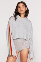  Cropped Rainbow Pullover