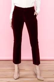  Velvet Crop Flare Pants
