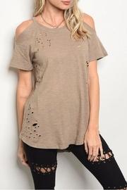  Tan Distressed Top