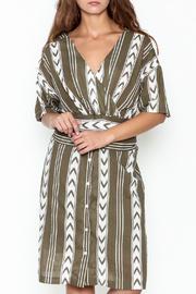  Double V Tribal Tie Dress