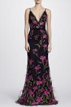  Feather Embroidered Gown