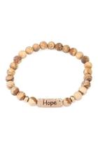  Hope Natural-stone Message-bracelet