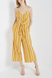  Mustard Striped Jumpsuit