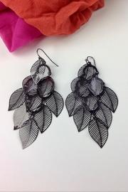  Graphite Leaf Earrings