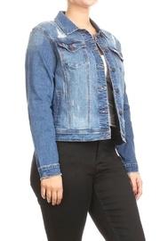  Distressed Demin Jacket