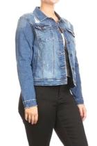  Distressed Demin Jacket