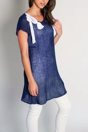  Blue Knit Tunic