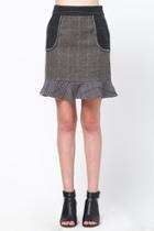  Ruffled Hem Skirt
