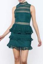  Teal Peek A Boo Dress