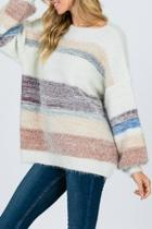  Mohair Colorblock Sweater