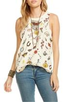  Graphic Patch Tank Top