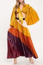  Pleated Skirt Set