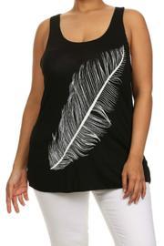  Feather Sleeveless Top