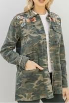  Embroidered Camo Jacket