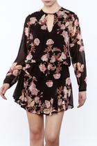  Drop Waist Floral Dress