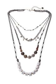  Semiprecious Stranded Necklace
